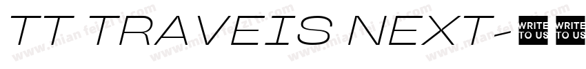 TT TRAVEIS NEXT字体转换